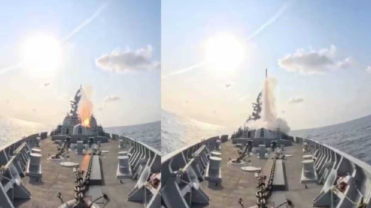 അറബിക്കടലില് ഇന്ത്യയുടെ ശക്തിപ്രകടനം; പടക്കപ്പലില് നിന്ന് മിസൈല് പരീക്ഷണം നടത്തി നാവികസേന; വീഡിയോ പുറത്ത് അറബിക്കടലില് ഇന്ത്യയുടെ ശക്തിപ്രകടനം; പടക്കപ്പലില് നിന്ന് മിസൈല് പരീക്ഷണം നടത്തി നാവികസേന; വീഡിയോ പുറത്ത്