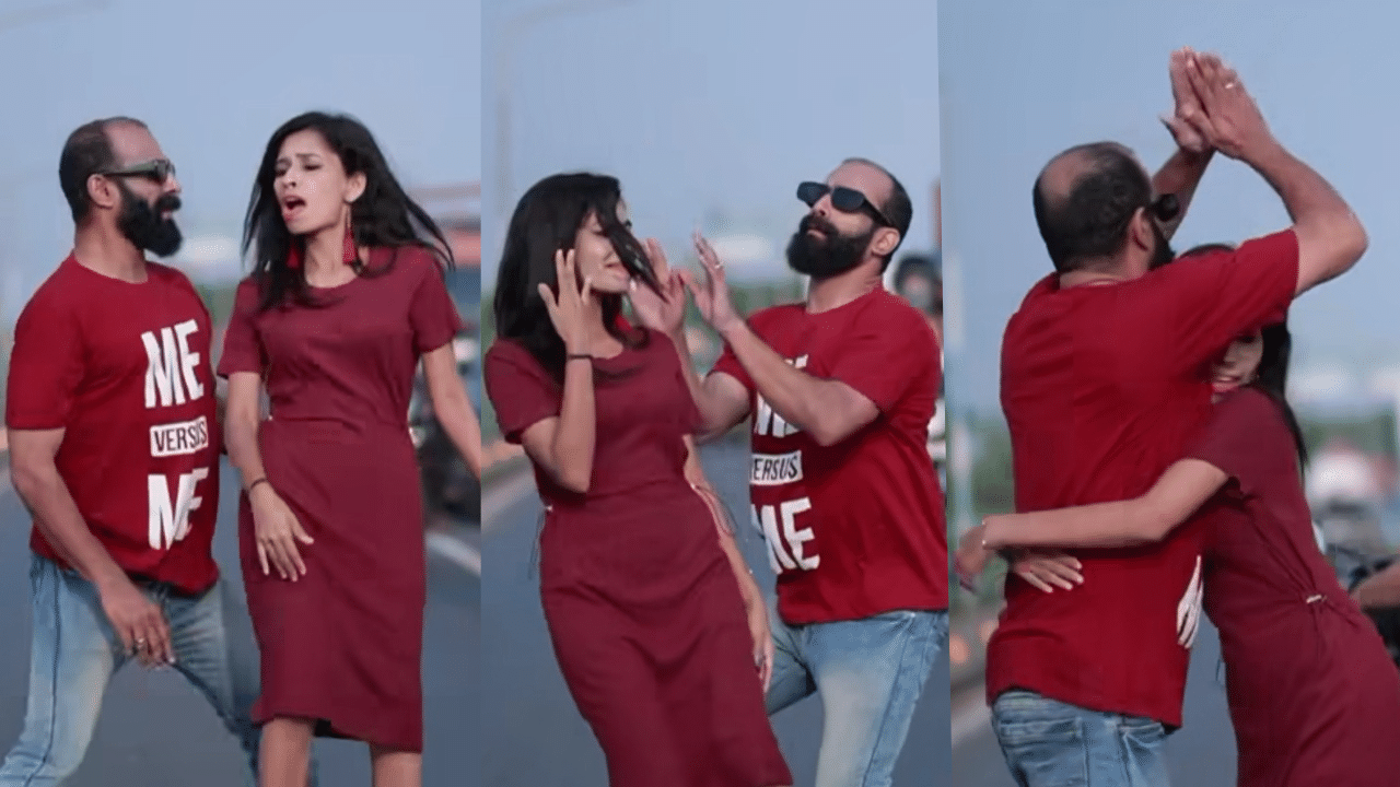 Renu Sudhi: നടുറോഡിൽ രേണുവിന്റെയും ദാസേട്ടന്റെയും ഡാൻസ്; വ്യാപക വിമർശനം, മോട്ടോർ വാഹനവകുപ്പിനെ ടാഗ് ചെയ്ത് കമന്റുകൾ