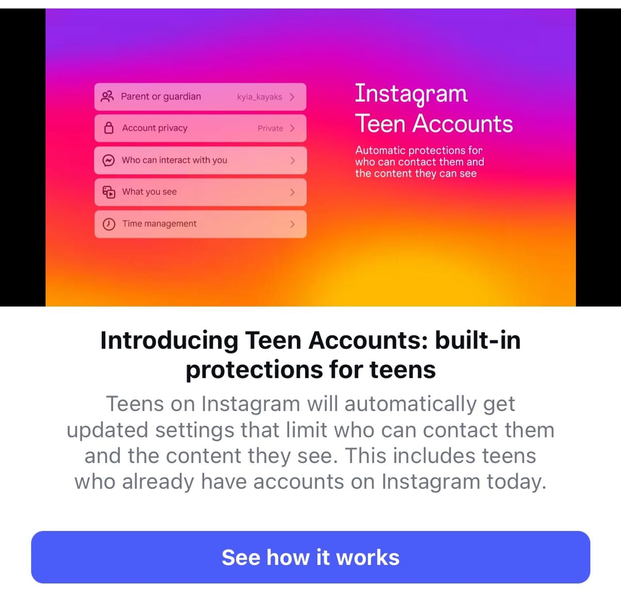 ഇൻസ്റ്റഗ്രാമിൽ ഏർപ്പെടുത്തിയ കൗമാര അക്കൗണ്ട് ഫീച്ചർ മെറ്റയുടെ മറ്റ് ആപ്പുകളിലേക്കും വ്യാപിപ്പിക്കുന്നു. ഫേസ്ബുക്കും മെസഞ്ചറും അടക്കമുള്ള ആപ്പുകളിൽ ഈ മാസം എട്ടിന് ഫീച്ചർ അവതരിപ്പിച്ചു എന്നാണ് വിവരം. കൗമാരക്കാരുടെ സമൂഹമാധ്യമ ഉപയോഗം നിയന്ത്രിക്കുന്നതിനായാണ് ടീൻ അക്കൗണ്ട് ഫീച്ചർ അവതരിപ്പിച്ചത്. (Image Courtesy - Social Media)
