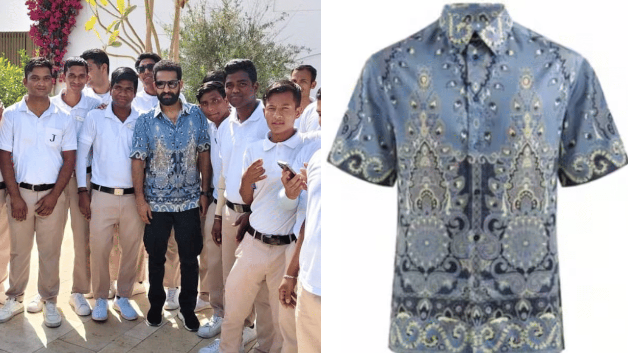 Jr NTR: ഒരു ഷർട്ടിന് ഇത്രയും വിലയോ..? ജൂനിയർ എൻടിആർ ധരിച്ച ഷർട്ടിൻ്റെ വില കേട്ട് ഞെട്ടി ആരാധകർ Jr NTR: ഒരു ഷർട്ടിന് ഇത്രയും വിലയോ..? ജൂനിയർ എൻടിആർ ധരിച്ച ഷർട്ടിൻ്റെ വില കേട്ട് ഞെട്ടി ആരാധകർ