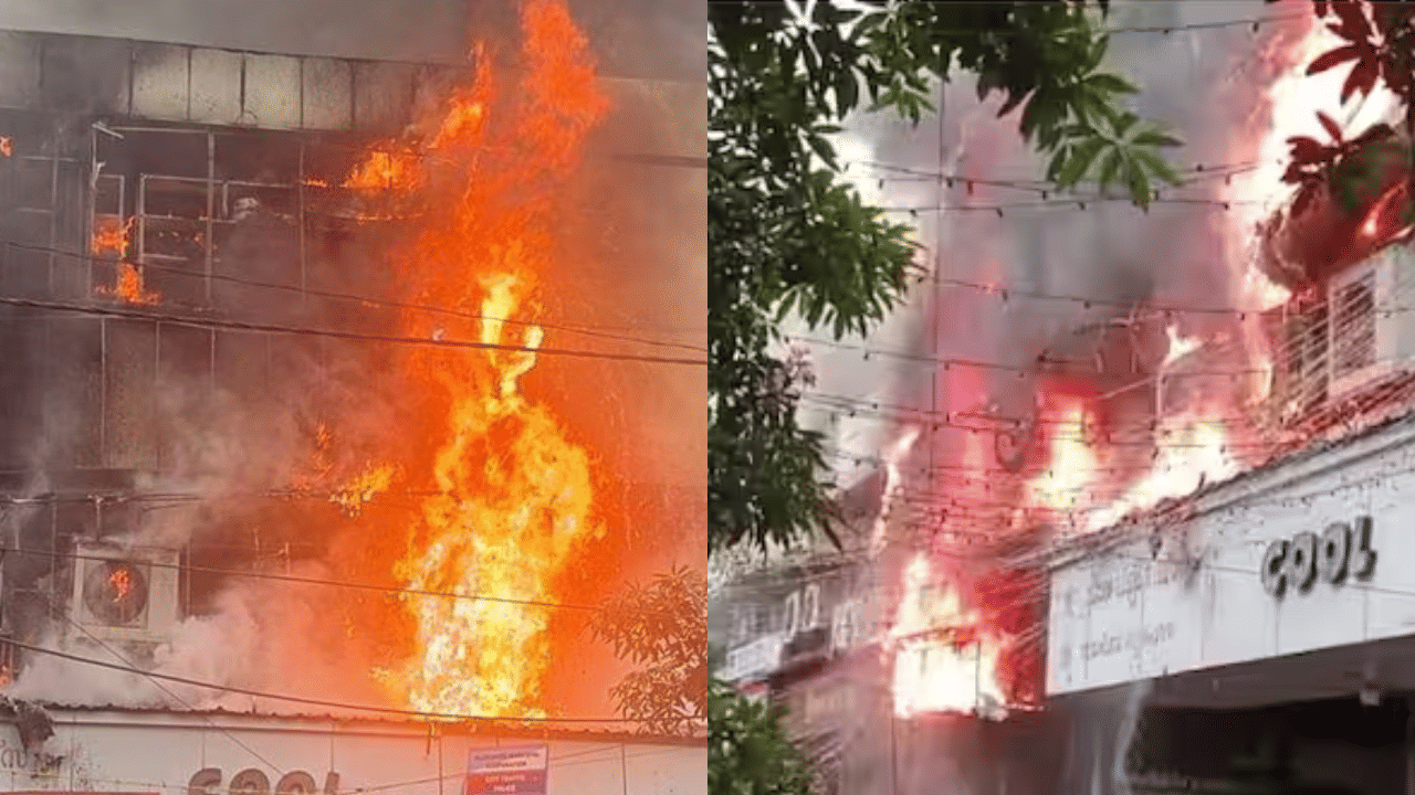 Kozhikode Fire Accident: കോഴിക്കോട് തീപിടിത്തം: തീ കൂടുതൽ നിലകളിലേക്ക് വ്യാപിക്കുന്നു; കരിപ്പൂരിൽ നിന്നും ഫയർ യൂണിറ്റ് എത്തും