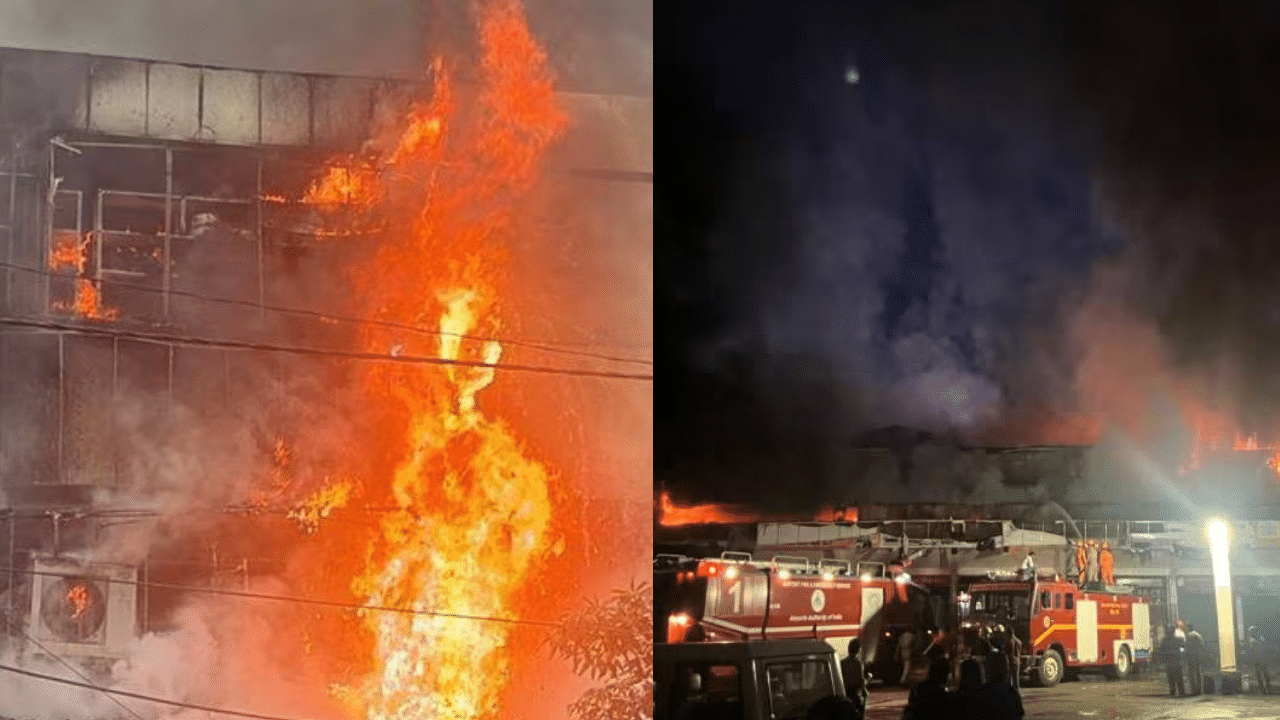 Kozhikode Fire Accident: കോഴിക്കോട് തീപിടിത്തം; ഇരുപതോളം ഫയർ യൂണിറ്റുകൾ രംഗത്ത്, നഗരമെങ്ങും കറുത്ത പുക