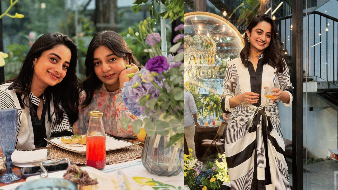 മീനാക്ഷിയേയും നമിതയേയും കൂടാതെ സാനിയ അയ്യപ്പനും അപര്‍ണ തോമസുമെല്ലാം ആഘോഷത്തിൽ പങ്കെടുത്തിരുന്നു.