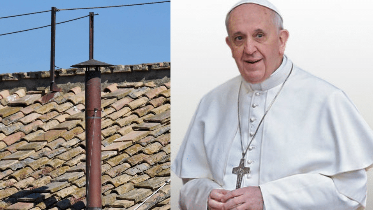 Papal conclave 2025: മാർപാപ്പയെ കണ്ടെത്താനുള്ള കോൺക്ലേവ് മെയ് 7ന്; സിസ്റ്റീൻ ചാപ്പലിൽ ചിമ്മിനി സ്ഥാപിച്ചു Papal conclave 2025: മാർപാപ്പയെ കണ്ടെത്താനുള്ള കോൺക്ലേവ് മെയ് 7ന്; സിസ്റ്റീൻ ചാപ്പലിൽ ചിമ്മിനി സ്ഥാപിച്ചു