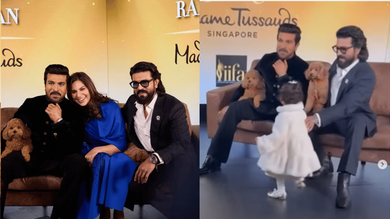 Ram Charan Wax Statue: റാം ചരണിന്റെ മെഴുക് പ്രതിമ കണ്ട് ആശയക്കുഴപ്പത്തിൽ മകൾ; ക്ലിൻ കാരയുടെ വീഡിയോ വൈറൽ
