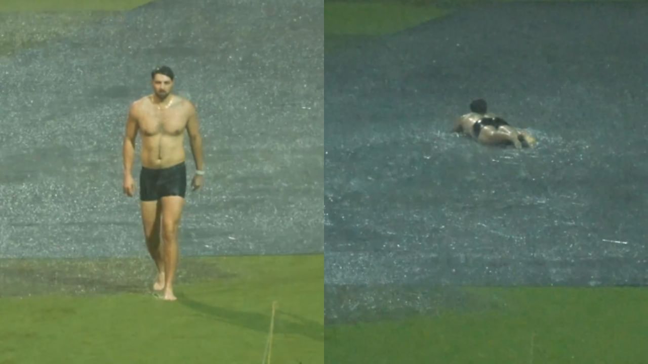 IPL 2025: ‘ഇനി മഴയിൽ അല്പം കളിയാവാം’; ചിന്നസ്വാമിയിലെ മഴ വാട്ടർ സ്ലൈഡാക്കി ടിം ഡേവിഡ്: വിഡിയോ