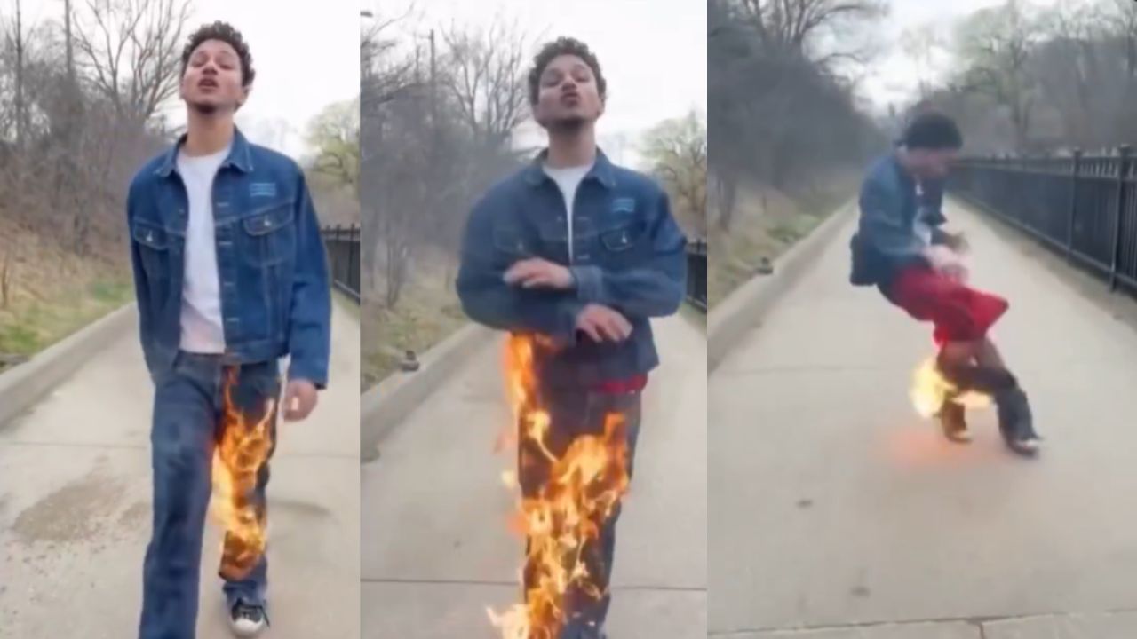 Viral Video: പാന്റ് കത്തിയാലെന്താ പൈസ ലാഭിച്ചല്ലോ! വിഷ്വല്‍ എഫക്ടിനായി തീ കൊണ്ട് പരീക്ഷണം