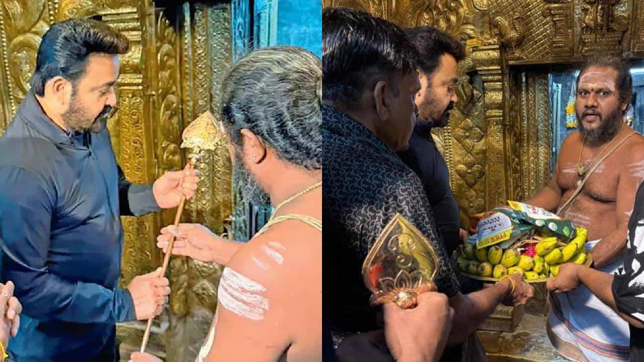 Mohanlal: തിരുമലക്കോവിൽ സന്ദർശിച്ച് മോഹന്‍ലാല്‍; ചെമ്പില്‍ തീര്‍ത്ത വേല്‍ സമര്‍പ്പിച്ച് താരം