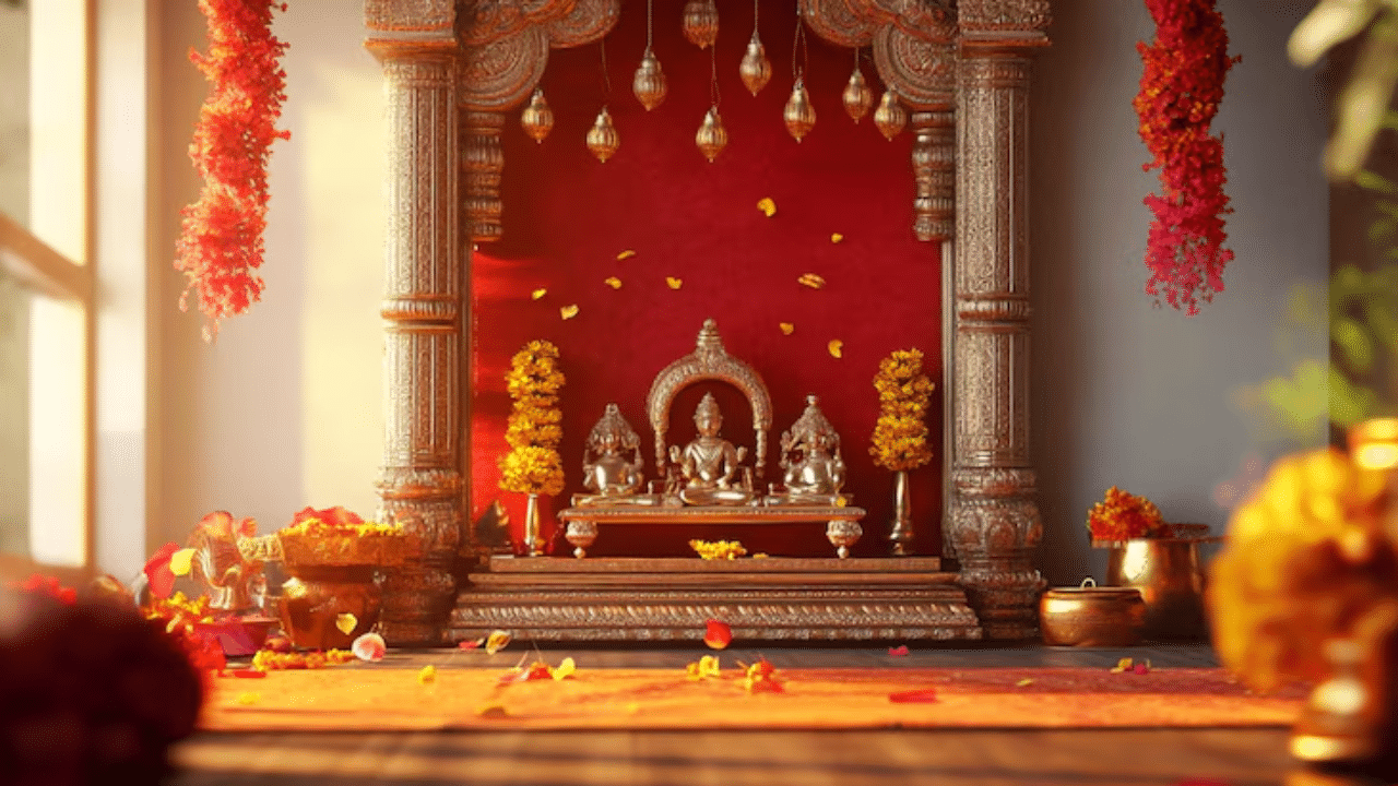 പൂജാമുറിയിൽ വടക്ക് അല്ലെങ്കില് വടക്ക് കിഴക്ക് ദിശയിലാണ് ദേവതകളുടെ ചിത്രം വയ്ക്കേണ്ടത്. ഇവ ദിവസവും തീര്ത്ഥജലം തളിച്ച് ശുദ്ധമാക്കുന്നതും ഐശ്വര്യവും സമ്പത്തും വർധിപ്പിക്കാൻ സഹായിക്കും.