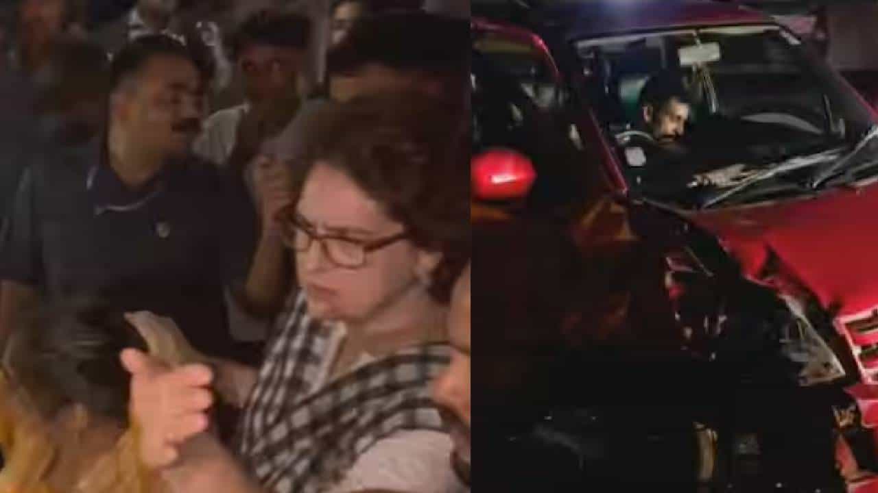 Priyanka Gandhi: യാത്രമദ്ധ്യേ വഴിയിൽ കാർ അപകടം; വാഹനവ്യൂഹം നിർത്തി പ്രിയങ്ക ഗാന്ധി; ഡോക്ടറെ വിളിച്ച് പരിക്കേറ്റവരെ പരിശോധിപ്പിച്ചു