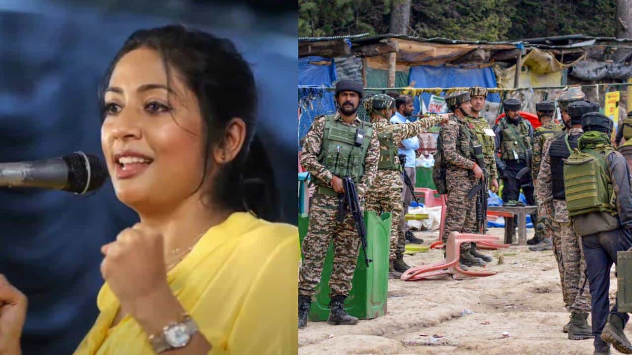 Navya Nair: ഇന്ത്യന് ആര്മിക്കായി പ്രാര്ത്ഥിക്കണം, വിജയം സുനിശ്ചിതം; വന്ദേ മാതരം മുഴക്കി നവ്യ നായര് Navya Nair: ഇന്ത്യന് ആര്മിക്കായി പ്രാര്ത്ഥിക്കണം, വിജയം സുനിശ്ചിതം; വന്ദേ മാതരം മുഴക്കി നവ്യ നായര്