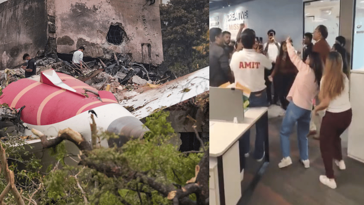 AISATS Office Party: വിമാന ദുരന്തം കഴിഞ്ഞ് ദിവസങ്ങൾക്കുള്ളിൽ ആഘോഷ തിമിർപ്പ്; ഉദ്യോഗസ്ഥരെ പുറത്താക്കി എയർ ഇന്ത്യ AISATS Office Party: വിമാന ദുരന്തം കഴിഞ്ഞ് ദിവസങ്ങൾക്കുള്ളിൽ ആഘോഷ തിമിർപ്പ്; ഉദ്യോഗസ്ഥരെ പുറത്താക്കി എയർ ഇന്ത്യ