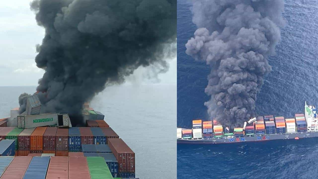 Kerala Ship Accident: കീടനാശിനികളടക്കം കൊടിയ വിഷവസ്തുക്കള്‍; ഈ തീരത്തേക്ക് കണ്ടയ്നർ ഒഴുകിയെത്താൻ സാധ്യത,  ജാഗ്രത