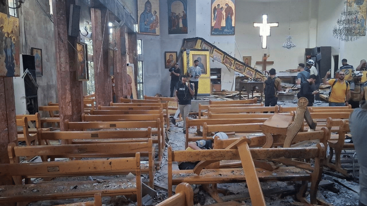 Syria Church Attack: സിറിയയിലെ ക്രൈസ്‌തവ ദേവാലയത്തിൽ ചാവേറാക്രമണം: കൊല്ലപ്പെട്ടവരുടെ എണ്ണം 25, 80ലധികം പേർക്ക് പരിക്ക്