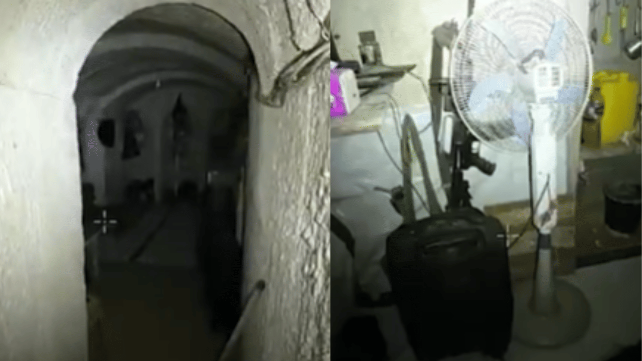 Hamas Tunnel Under Gaza Hospital: ഗാസയിലെ ആശുപത്രിയിൽ ഭീകരരുടെ തുരങ്കം; വിഡിയോ പങ്കുവെച്ച് ഇസ്രായേൽ സൈന്യം