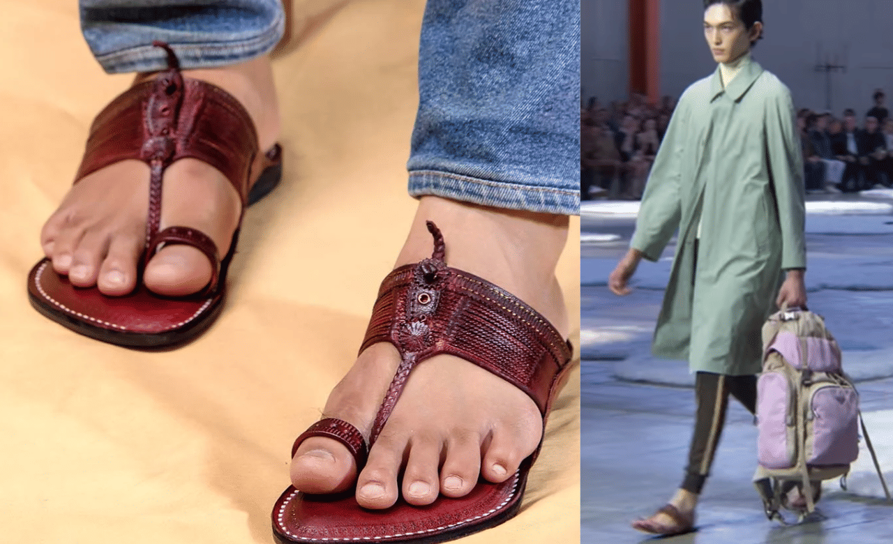 Kolahpuri Chappals: ലോകോത്തര ഫാഷന്‍ കീഴടക്കി ഇന്ത്യയുടെ കോലാപ്പൂരി ചെരുപ്പുകൾ; പിന്നാലെ വിമർശനവും