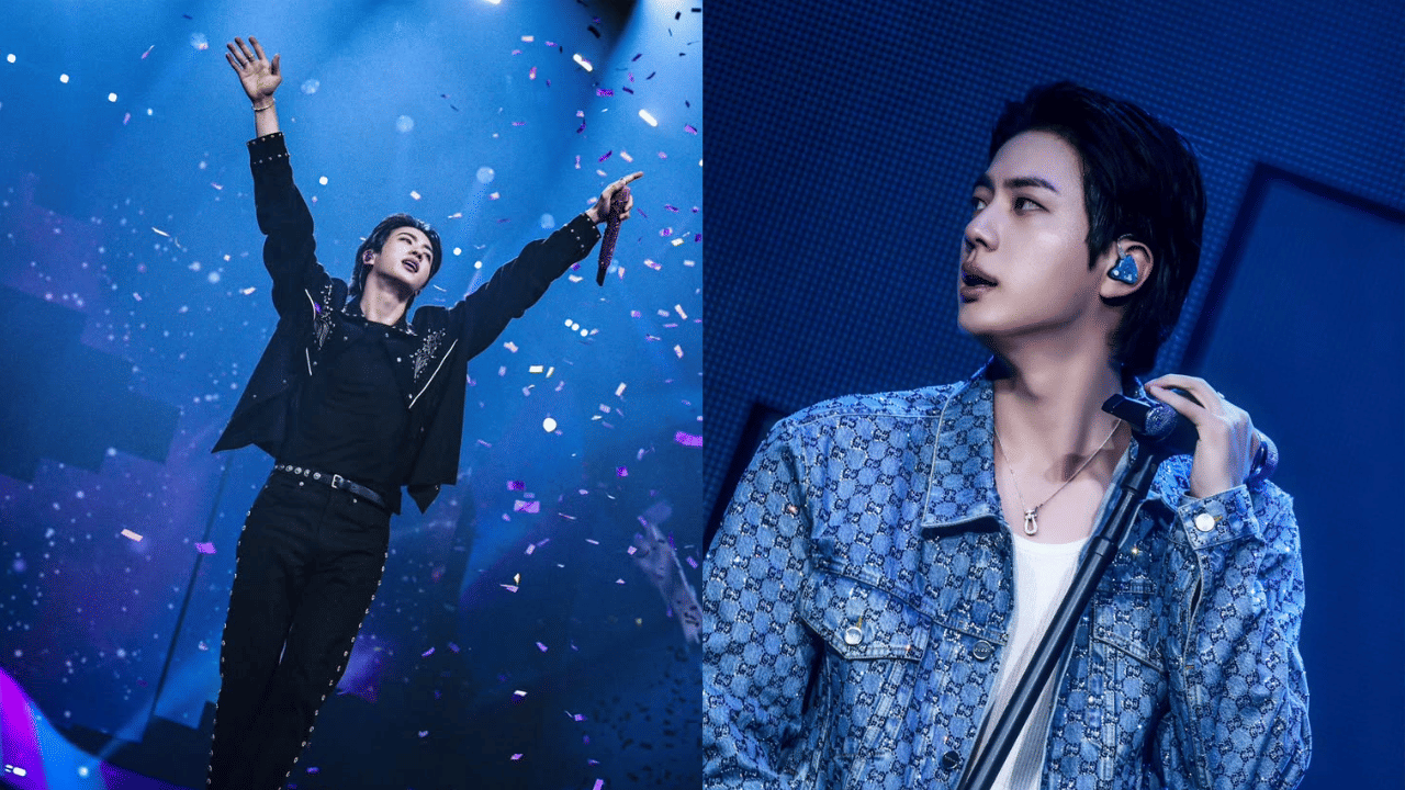 ഒരു ആർമി കോൾഡ്‌പ്ലേ കോൺസർട്ടിലെ വൈറലായ ആലിം​ഗന രം​ഗം കാണിക്കുകയായിരുന്നു. ആദ്യം കൺഫ്യൂഷനിലായെങ്കിലും ജിൻ, വേദിയിൽ കെട്ടിപ്പിടിച്ച് മുഖം മറയ്ക്കുന്ന ആക്ഷൻ അനുകരിച്ചു. ഉത്തരം മനസിലായ ജിൻ 'എന്റെ സഹോദരനാണോ?' എന്ന് ചോദിക്കുകയായിരുന്നു.(Image Credit: Instagram)