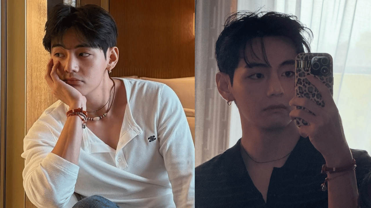 അതേസമയം, അടുത്തിടെ പാരിസിൽ വച്ച് നടന്ന സെലീൻ ഷോയിൽ പങ്കെടുത്ത താരത്തിന്റെ ചിത്രങ്ങളും സോഷ്യൽ മീഡിയയിൽ വൈറലായിരുന്നു.  അവിടെ വച്ച് നടൻ പാർക്ക് ബോഗം, നടി ബേ സൂസി തുടങ്ങിയവർക്കൊപ്പമുള്ള ചിത്രങ്ങളും വി പങ്കുവെച്ചിരുന്നു. (Photo Credits: BTS V Instagram)
