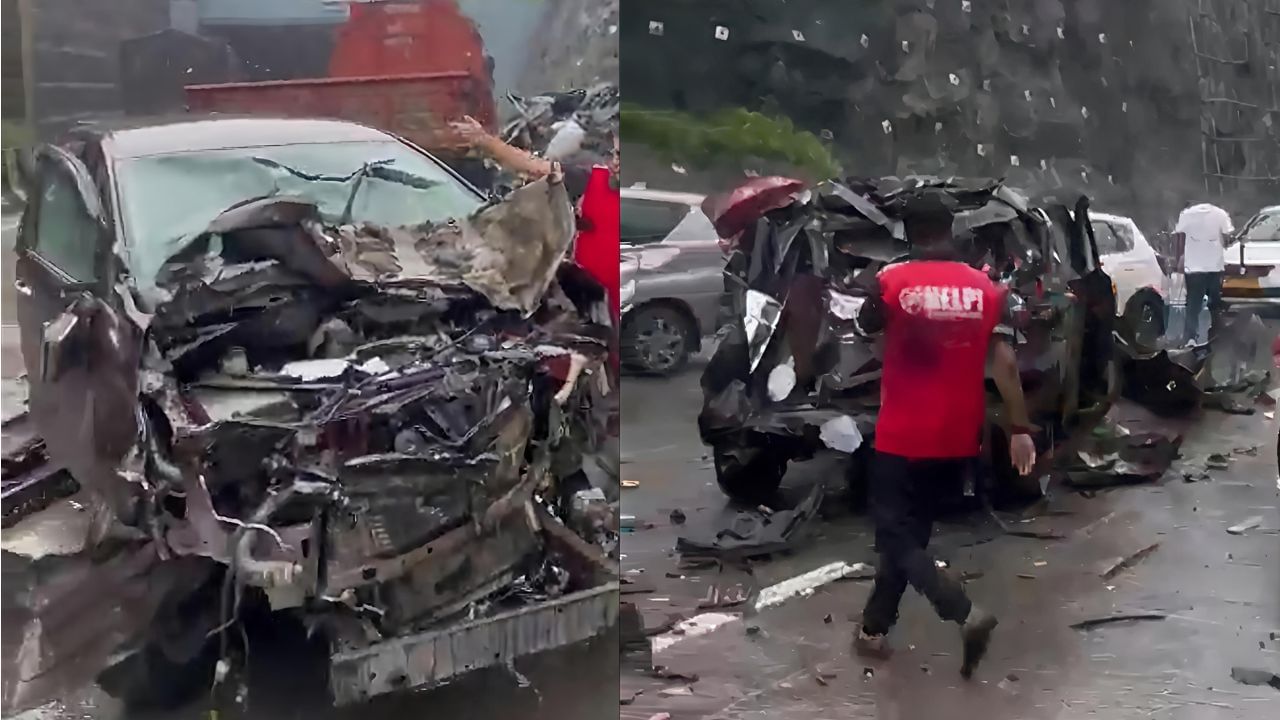 Mumbai-Pune Expressway Accident: മുംബൈ – പുണെ എക്‌സ്പ്രസ്‌വേയിൽ അപകടം; 20ഓളം വാഹനങ്ങൾ തകർന്നു, ഒരു മരണം