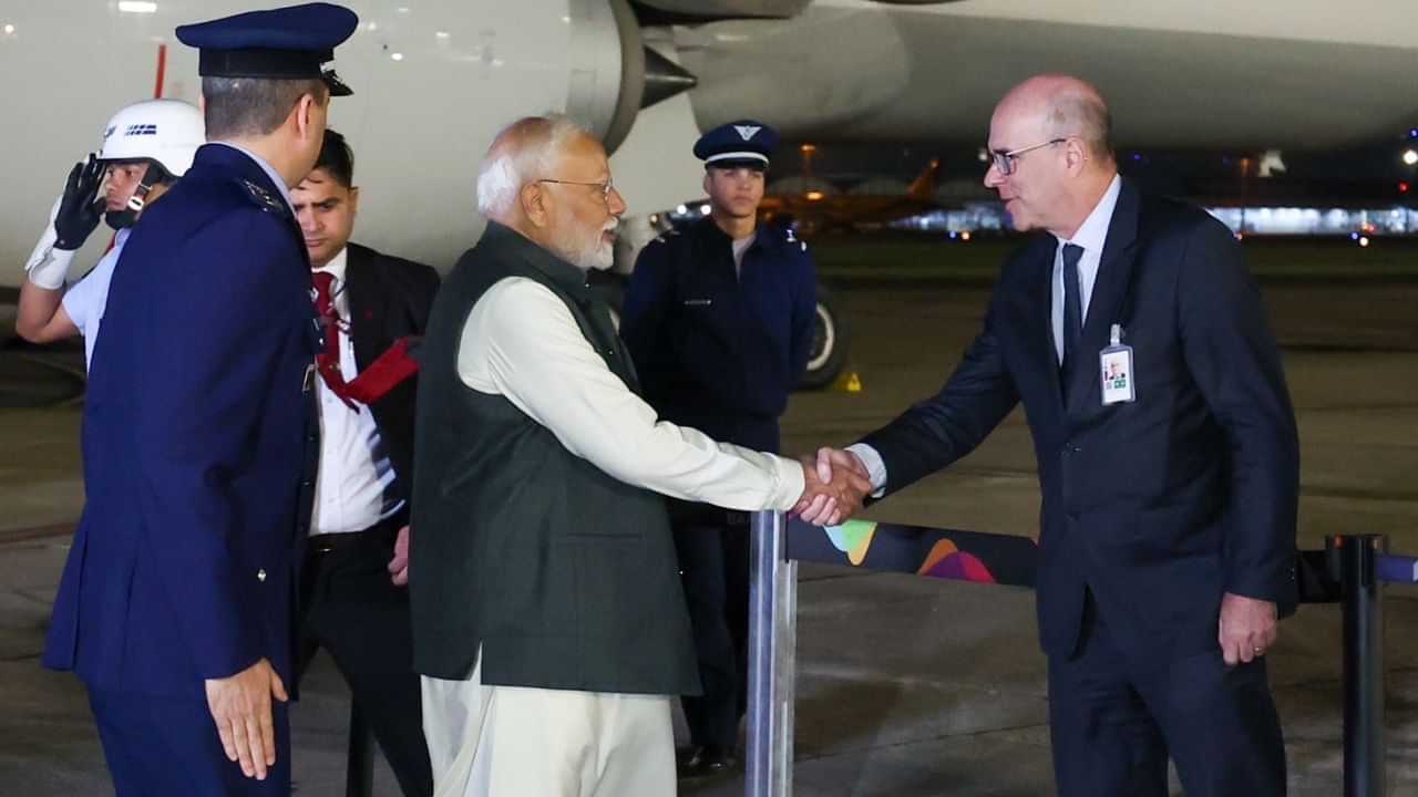 Narendra Modi: ബ്രിക്‌സ് ഉച്ചക്കോടിയില്‍ പങ്കെടുക്കാന്‍ പ്രധാനമന്ത്രി ബ്രസീലില്‍ എത്തി