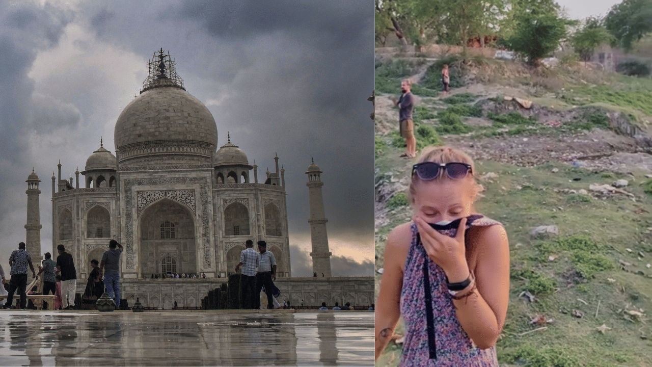 Taj Mahal: മാലിന്യത്തിൽ ചുറ്റപ്പെട്ട് താജ് മഹൽ; വീഡിയോയുമായി വിദേശ സഞ്ചാരികൾ