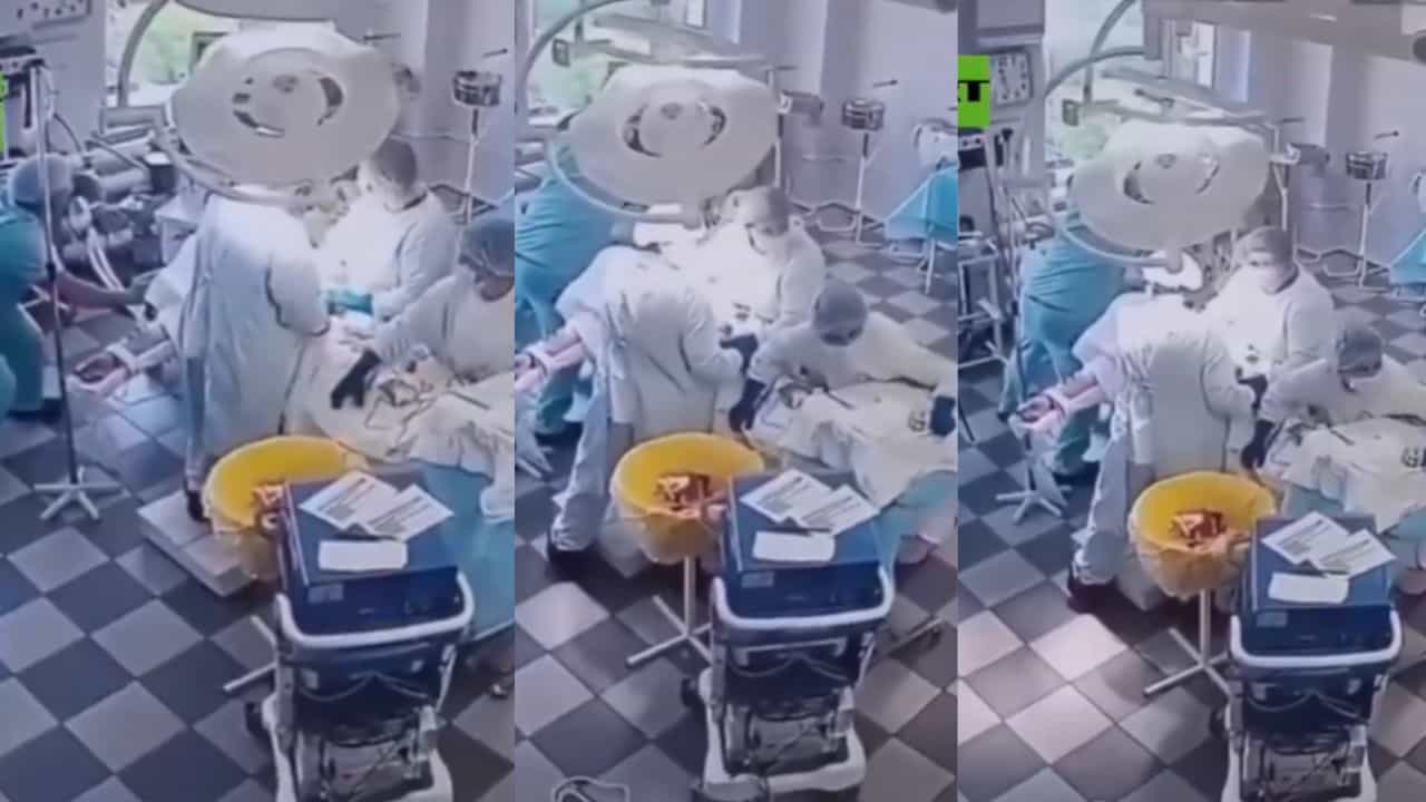 Russia Earthquake: ഭൂകമ്പത്തിനിടയിലും ശസ്ത്രക്രിയ തുടര്‍ന്ന് ഡോക്ടര്‍മാര്‍; വീഡിയോ