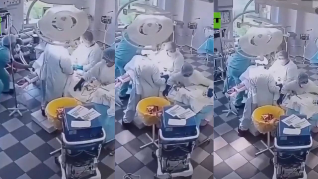 Russia Earthquake: ഭൂകമ്പത്തിനിടയിലും ശസ്ത്രക്രിയ തുടര്‍ന്ന് ഡോക്ടര്‍മാര്‍; വീഡിയോ