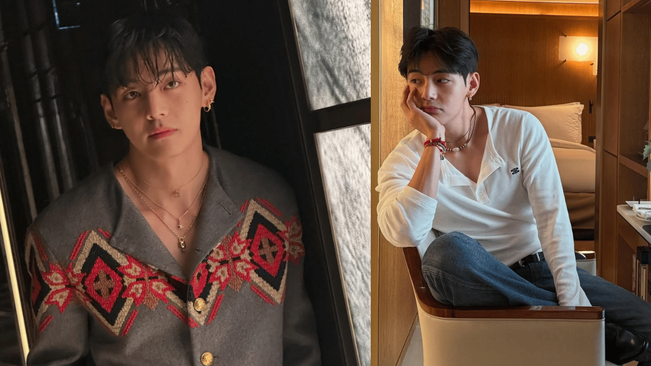 നിരവധി ആരാധകരുള്ള ബിടിഎസ് താരമാണ് കിം തെയ്-ഹ്യുങ് എന്ന വി. താരത്തിന്റേതായ വാർത്തകളും ഫോട്ടോകളും വളരെ വേ​ഗത്തിൽ തന്നെ സോഷ്യൽ മീഡിയയിൽ ട്രെന്റിം​ഗ് ആകാറുണ്ട്. (Image Credit: Instagram)
