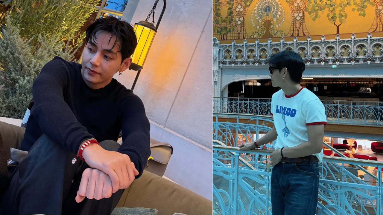 സെലിൻ ഫാഷൻ ഷോയിൽ പങ്കെടുക്കുന്നതിനായിട്ടാണ് വി പാരീസിൽ എത്തിയത്. അവിടെ വച്ച് കെ ഡ്രാമ നടൻ പാർക്ക് ബോഗത്തെ പോലുള്ള സുഹൃത്തുക്കളോടൊപ്പമുള്ള ചിത്രങ്ങളും വീഡിയോകളും സോഷ്യൽ മീഡിയയിൽ പങ്കുവച്ചിരുന്നു. (Image Credit: Instagram)
