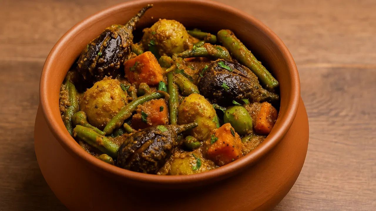 ഉന്ധിയു - ഗുജറാത്തിലെ ഒരു പരമ്പരാഗത വിഭവമാണ് ഉന്ധിയു. മൺപാത്രത്തിൽ പതുക്കെ വേവിച്ചെടുക്കുന്ന ഈ വിഭവം ശൈത്യകാല പച്ചക്കറികളായ കസ്തൂർക്കിഴങ്ങ്, പയർ, വഴുതനങ്ങ, ഉലുവ മുത്തി എന്നിവ ചേർത്ത് നിർമ്മിക്കുന്നു. മസാലകളുടെയും മധുരത്തിന്റെയും സവിശേഷമായ രുചിക്കൂട്ട്.