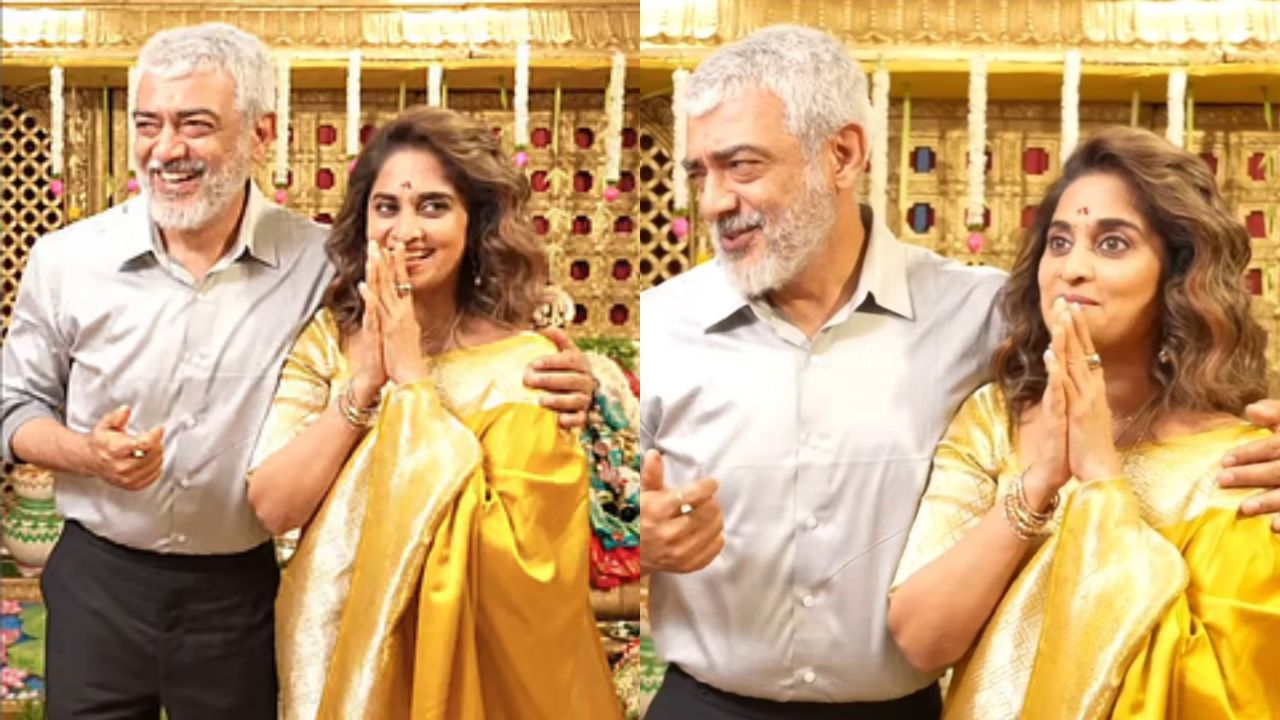 Ajith Kumar-Shalini: ‘വീട്ടിൽ പോയാൽ ഞാൻ കാലിൽ വീഴണം’; ക്ഷേത്രത്തിൽ വച്ച് കാൽ തൊട്ട് വണങ്ങിയ ശാലിനിയോട് അജിത്ത്, വൈറലായി വീഡിയോ