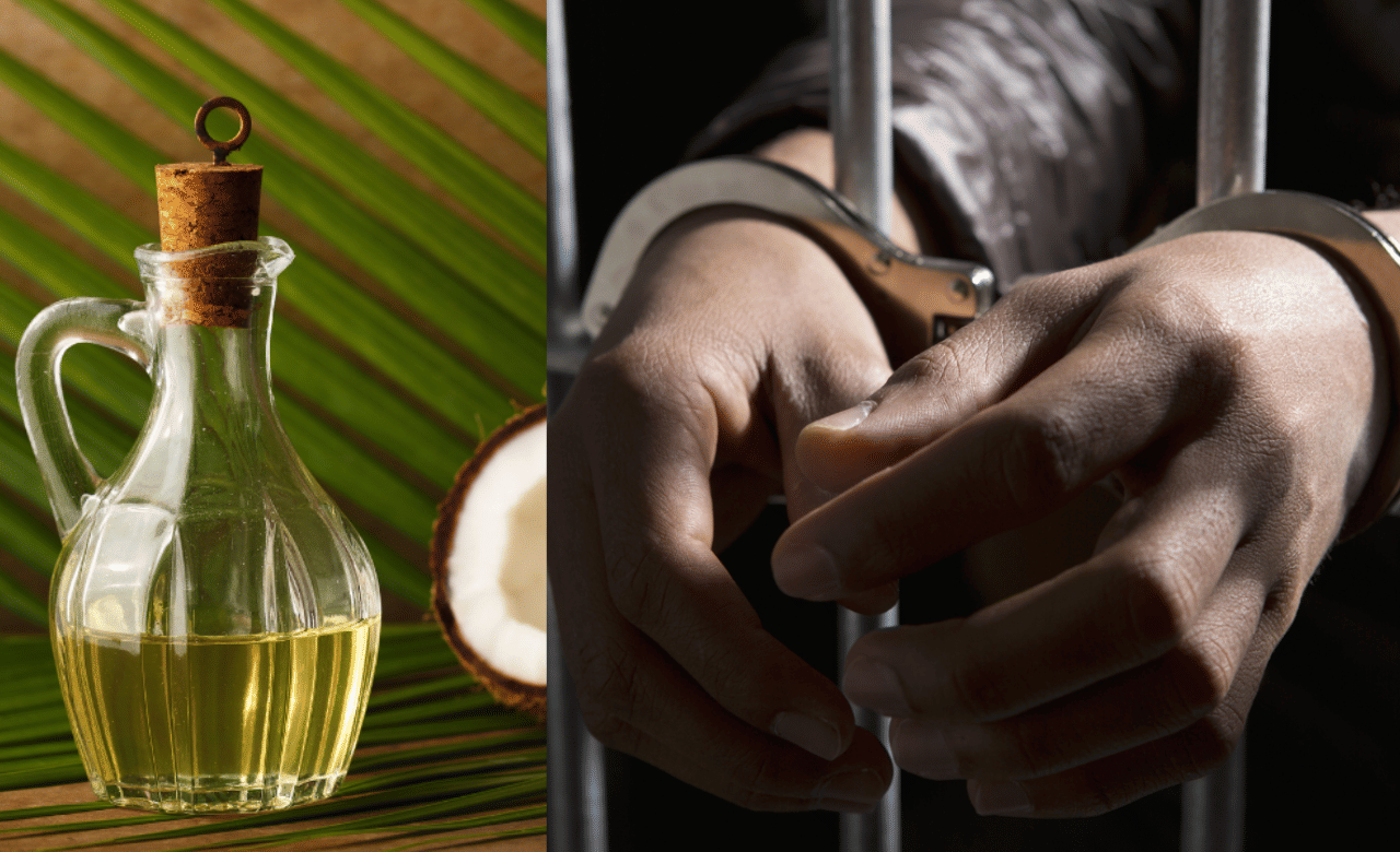 Coconut Oil Theft: വെളിച്ചെണ്ണ കള്ളൻ പിടിയിൽ; പണികൊടുത്തത് സിസിടിവി