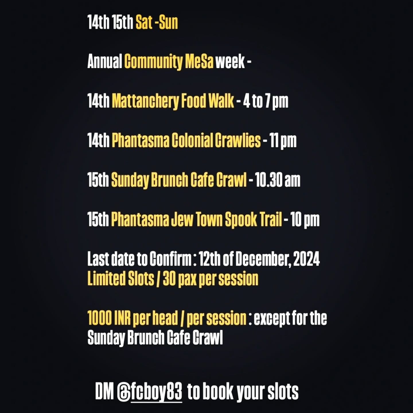 സോഷ്യൽ മീഡിയയിൽ 'എഫ്സി ബോയ്' (ഫോർട്ട് കൊച്ചിൻ ബോയ്) എന്നാണ് ഒനീൽ സാബു അറിയപ്പെടുന്നത്. സ്പൂക് ട്രെയിൽ വാക്ക്- കൊളോണിയൽ ക്രോളീസ്, കമ്മ്യൂണിറ്റി മേശ, ഫൻ്റാസ്മ തുടങ്ങിയതൊക്കെ ഒനീൽ സാബു തുടക്കമിട്ട പതിവുകളാണ്. ഇതിനൊക്കെ ആരാധകരുണ്ട്.