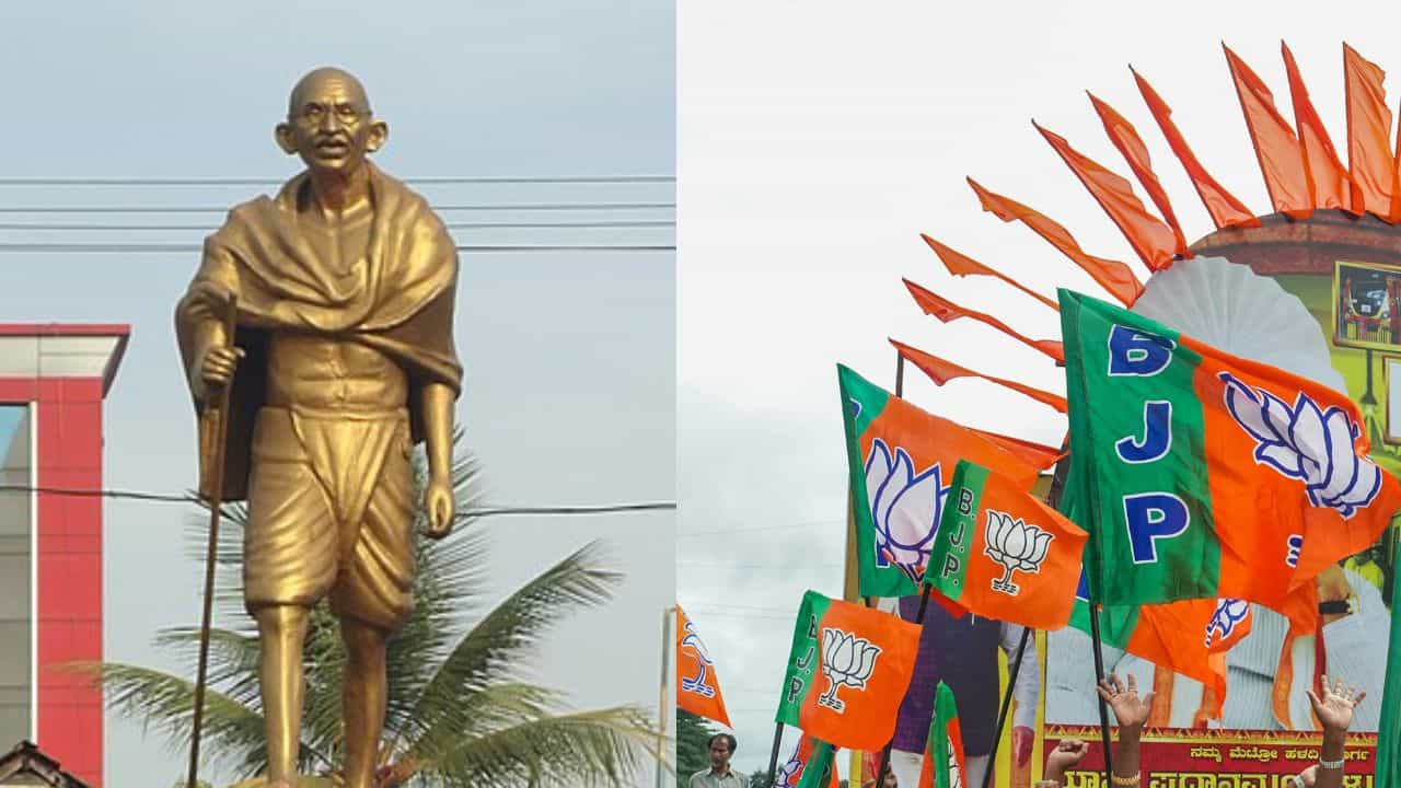 Viral news: മലപ്പുറത്ത് ​ഗാന്ധി പ്രതിമയ്ക്കു മുന്നിൽ ബിജെപി റീത്ത് വെച്ചെന്ന് പരാതി , റീത്തല്ല പുഷ്പചക്രമെന്ന് മറുവാദം