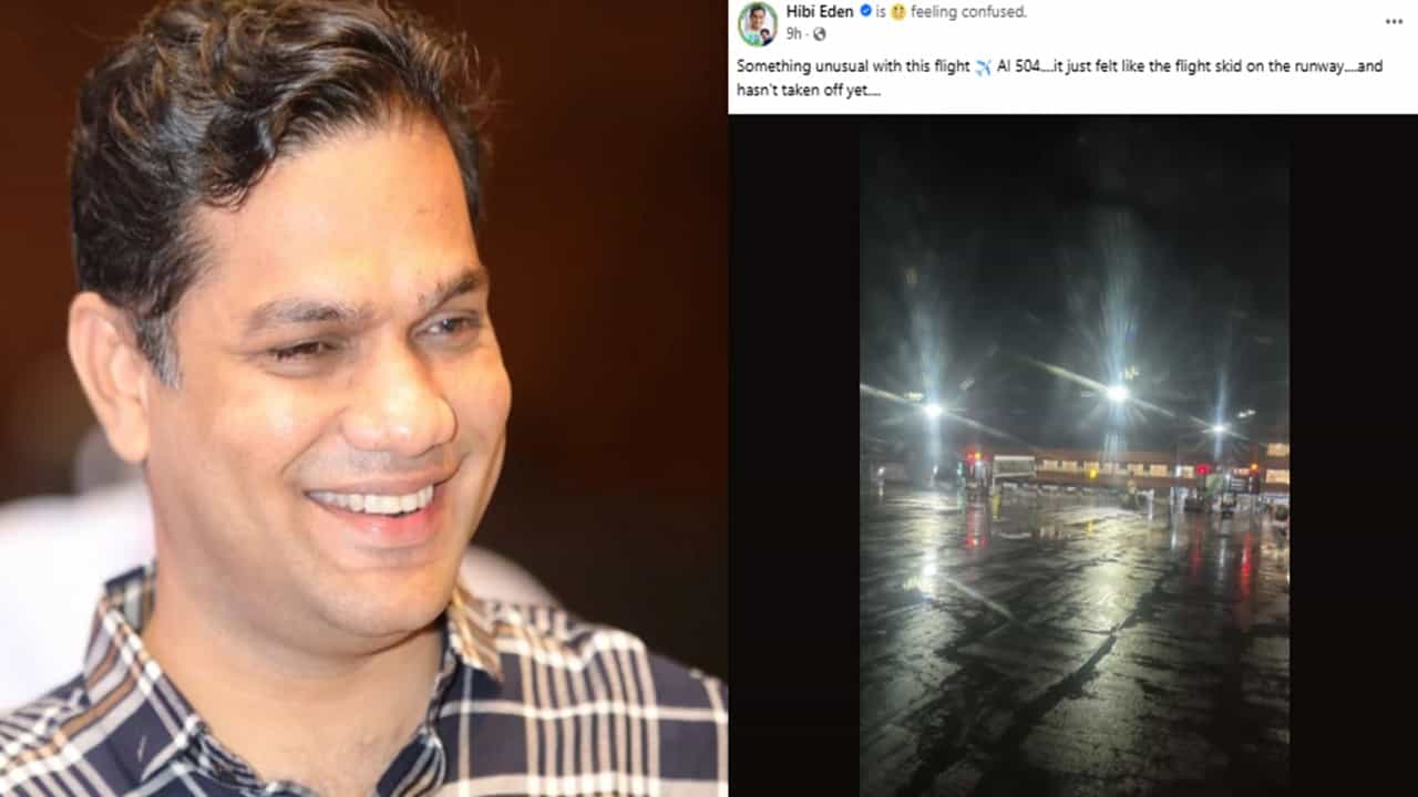 Air India glitch: കൊച്ചി-ഡല്‍ഹി എയര്‍ ഇന്ത്യ വിമാനത്തിന് എഞ്ചിന്‍ തകരാര്‍? റണ്‍വേയില്‍ തെന്നിമാറിയതുപോലെ തോന്നിയെന്ന് ഹൈബി ഈഡന്‍