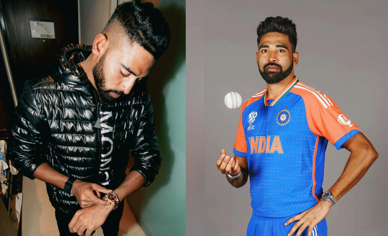 മുഹമ്മദ് സിറാജിന്റെ വാച്ച് കളക്ഷനാണ് ഇപ്പോൾ സോഷ്യൽ മീഡിയയിൽ ച‍ർച്ചയാവുന്നത്. അദ്ദേഹത്തിന്റെ കളിക്കളത്തിന് പുറത്തുള്ള ജീവിതത്തിലെ ഏറ്റവും ശ്രദ്ധേയമായ വശങ്ങളിലൊന്ന് താരത്തിന്റെ അൾട്രാ ആഡംബര വാച്ച് ശേഖരം. ജീവിതത്തിൽ അദ്ദേഹം എത്രത്തോളം മുന്നോട്ട് പോയി എന്നത് കാണിക്കുന്നു.(Image Credit: Instagram)