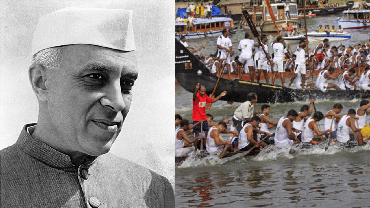 കേരളത്തിലെ ഏറ്റവും പ്രശസ്തമായ വള്ളംകളി മത്സരമാണ് നെഹ്റു ട്രോഫി വള്ളംകളി. ആലപ്പുഴയിലെ പുന്നമട കായലിൽ ആണ് ഓളപ്പരപ്പിലെ ഒളിമ്പിക്സ് എന്നറിയപ്പെടുന്ന വള്ളംകളി നടക്കുന്നത്. ഇത്തവണ 71ാമത് വള്ളംകളിക്കാണ് കേരളം സാക്ഷ്യം വഹിക്കുന്നത്. (Image Credit: Getty Images)