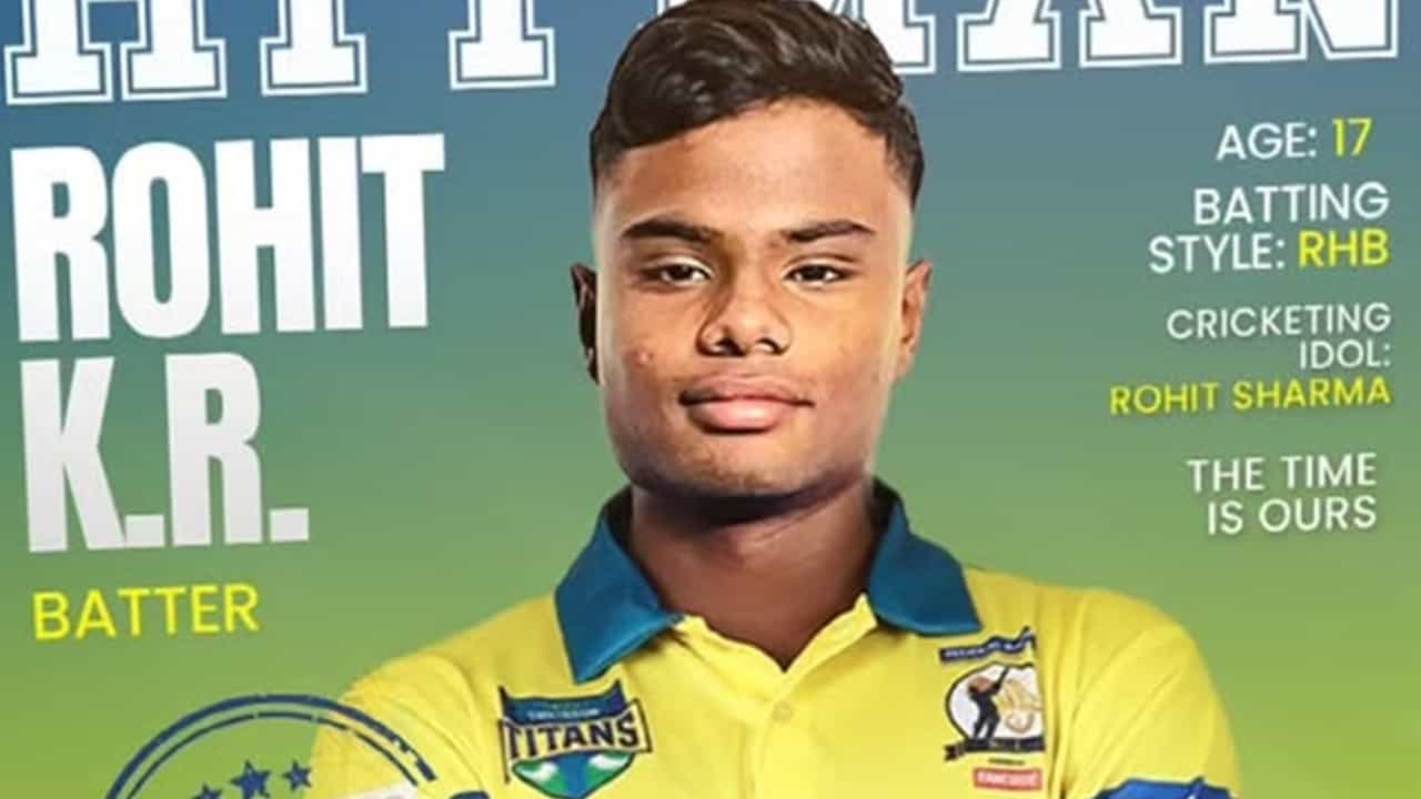 Rohit KR: രോഹിത് ശര്മയുടെ ആരാധകനായ 17കാരന്, കെസിഎല്ലില് ഞെട്ടിക്കാന് രോഹിത് കെആര് Rohit KR: രോഹിത് ശര്മയുടെ ആരാധകനായ 17കാരന്, കെസിഎല്ലില് ഞെട്ടിക്കാന് രോഹിത് കെആര്