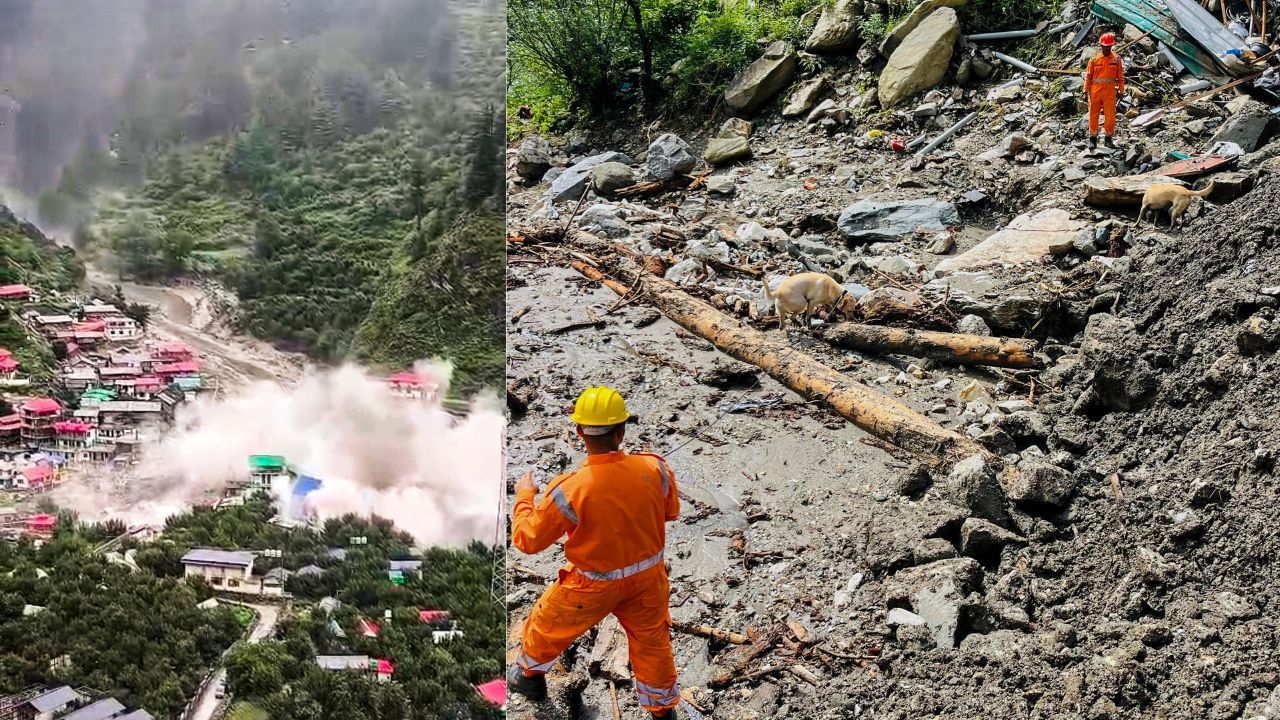 Uttarakhand cloudburst: ഉത്തരകാശിയിൽ മേഘവിസ്‌ഫോടനം: മിന്നൽ പ്രളയത്തിൽ വ്യാപക നാശനഷ്ടം, 60 പേരെ കാണാതായി