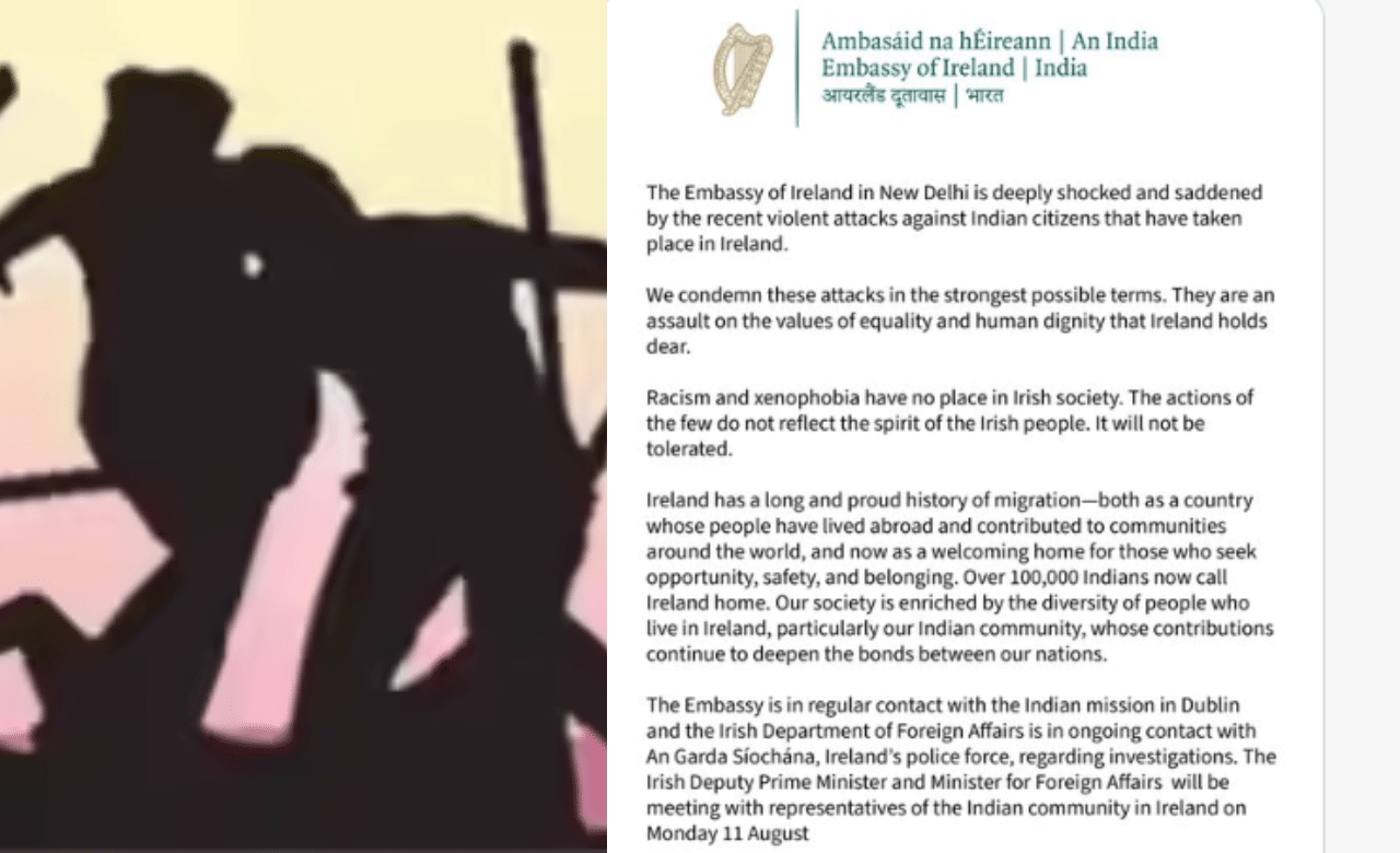 Indians Attacked in Ireland: അയർലൻഡിൽ ഇന്ത്യക്കാർക്ക് നേരെ ആക്രമണം; ആശങ്ക, പ്രതികരിച്ച് ഐറിഷ് എംബസി