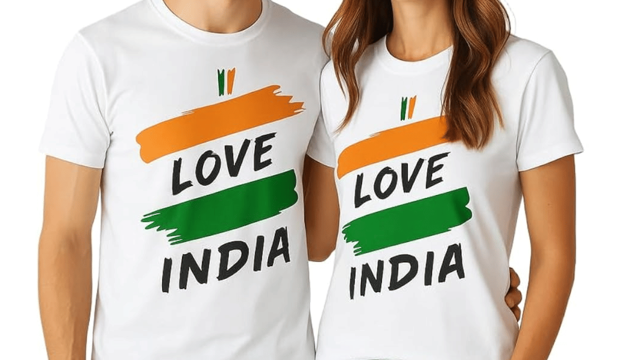 കുർത്തയും സാരിയും ഇഷ്ടമില്ലാത്തവർക്ക് സ്വാതന്ത്ര്യദിനവുമായി ബന്ധപ്പെട്ട ചിത്രങ്ങൾ പ്രിന്റുകൾ ചെയ്ത വസ്ത്രങ്ങളും തിരഞ്ഞെടുക്കാവുന്നതാണ്. ഇന്ത്യൻ പതാക, ദേശീയ ചിഹ്നങ്ങൾ, അല്ലെങ്കിൽ സ്വാതന്ത്ര്യ സമര സേനാനികൾ എന്നിവരുടെ ചിത്രങ്ങളുള്ള വസ്ത്രങ്ങൾ ലഭ്യമാണ്. (Image Credit: Amazon)