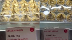 Golden Modak: കിലോയ്ക്ക് 20,000 രൂപ; ഇത്തവണത്തെ ​ഗണേഷ ചതുർത്ഥി ഈ പലഹാരം തൂക്കി