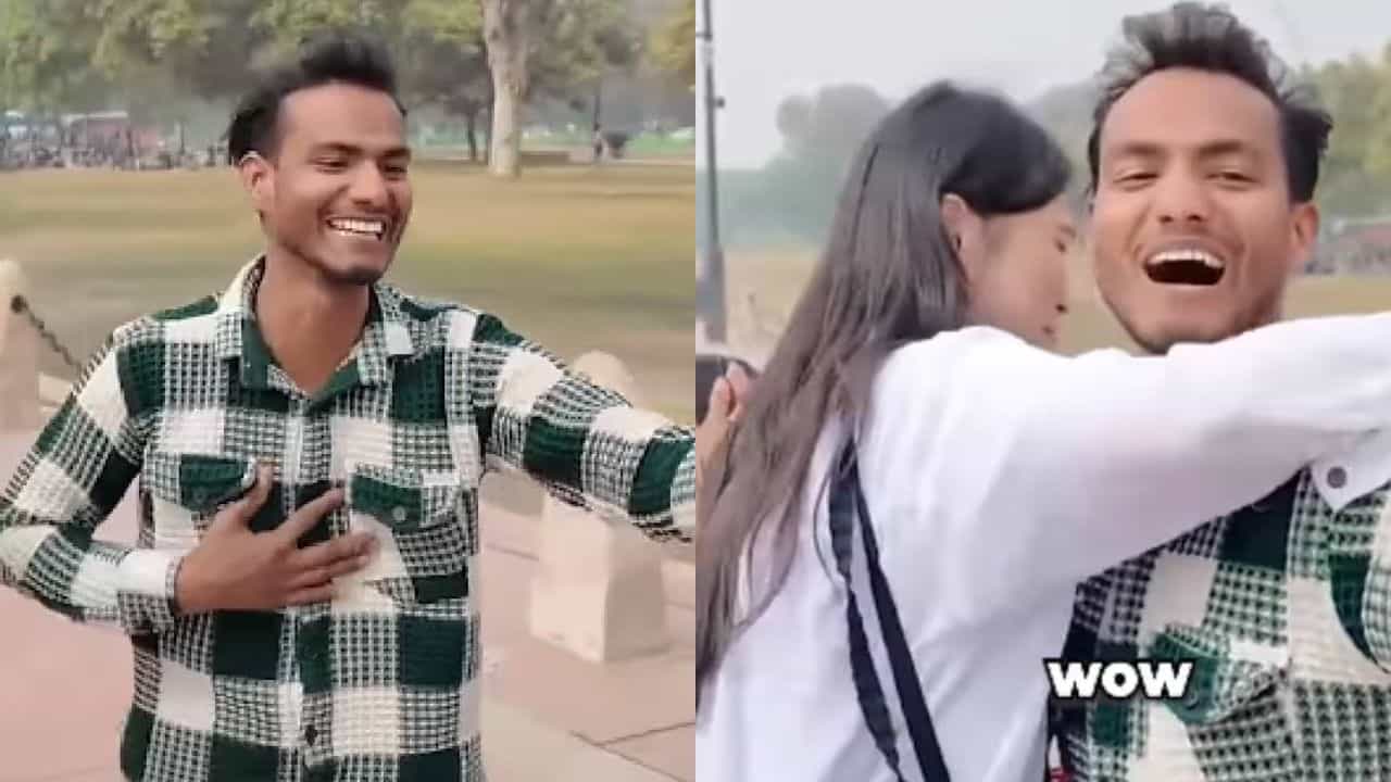 Viral Video: കൊറിയൻ യുവതിയോട് കെട്ടിപ്പിടിക്കണമെന്ന് ഇന്ത്യൻ യുവാവ്; വീഡിയോ വൈറലായതോടെ വിമർശനം ശക്തം