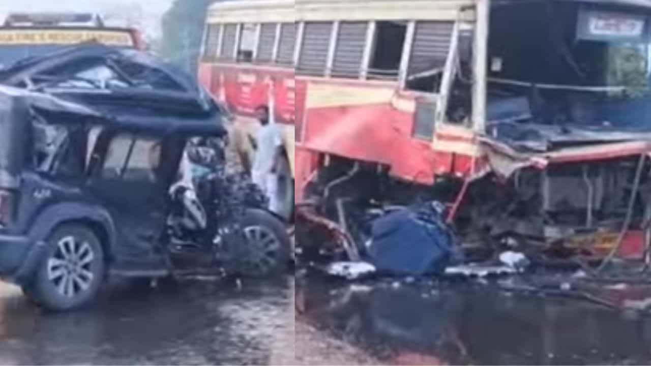 Kollam Accident: കൊല്ലം ദേശീയപാതയിൽ കെഎസ്ആർടിസിയും കാറും കൂട്ടിയിടിച്ച് അപകടം; നാല് മരണം, ഒരാളുടെ നില ഗുരുതരം