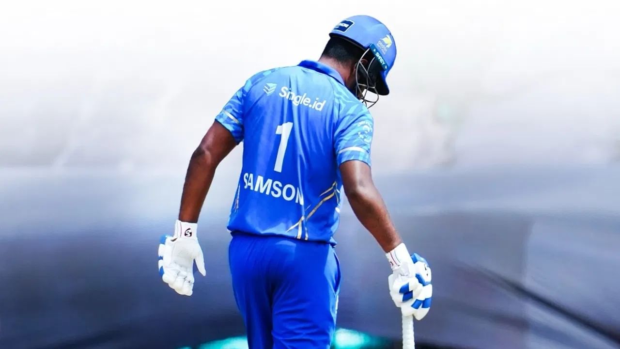 കെസിഎല്ലില്‍ സഞ്ജുവിന്റെ ആദ്യ സീസണായിരുന്നു ഇത്തവണത്തേത്. ആറു മത്സരങ്ങളില്‍ മാത്രമാണ് താരം കളിച്ചത്. 368 റണ്‍സ് നേടി (Image Credits: facebook.com/KochiBlueTigersOfficial)