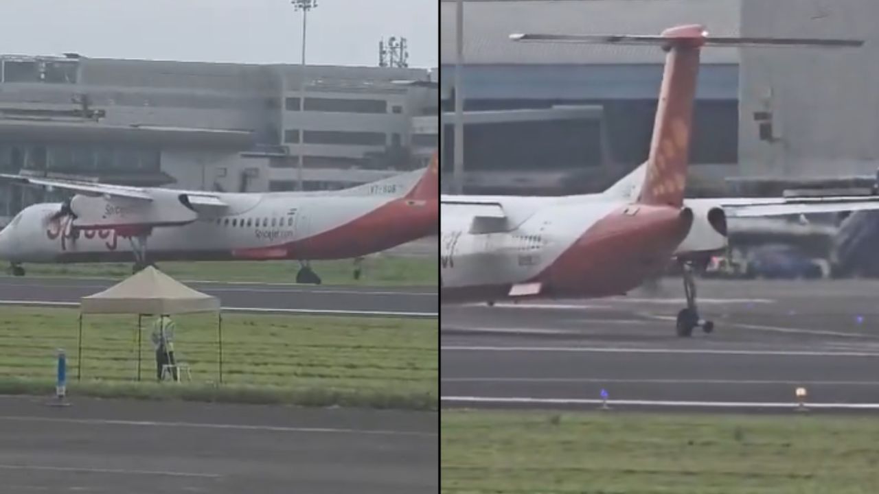 Viral video: യാത്രക്കാരുമായി പറന്നുയരുന്നതിനിടെ വിമാനത്തിൻ്റെ ടയർ ഊരിത്തെറിച്ചു, വീഡിയോ