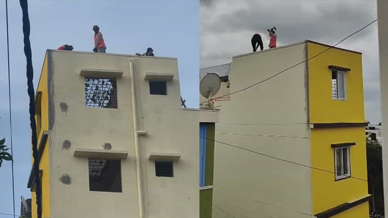 Bengaluru Building: നിയമങ്ങള്‍ ലംഘിച്ചുള്ള നിര്‍മ്മാണം; ബെംഗളൂരുവില്‍ അഞ്ചുനില കെട്ടിടം ചരിഞ്ഞു