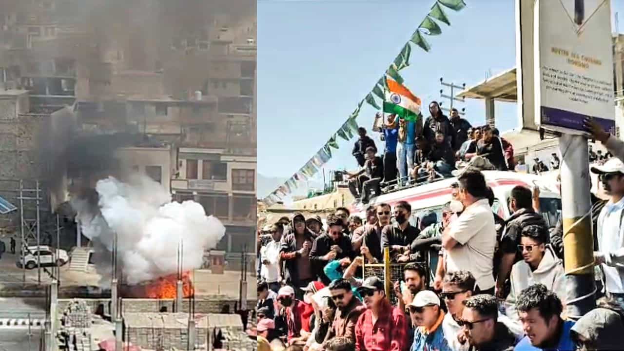 Ladakh statehood protest : ലഡാക്കിൽ പ്രതിഷേധം ശക്തം, ജനം പോലീസുമായി ഏറ്റുമുട്ടി, വിഷയം പുതിയ സംസ്ഥാനം