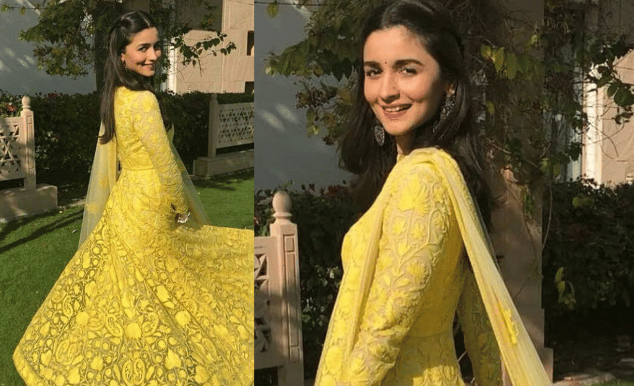 നാലാം ദിവസമായ സെപ്റ്റംബർ 25, വ്യാഴം മഞ്ഞയാണ് നിറം. ആലിയ ഭട്ട് ഒരു വിവാഹത്തിന് ധരിച്ച മഞ്ഞ അനാർക്കലി സ്യൂട്ട് അനുയോജ്യമാണ്. ഇതിനൊപ്പം ഹെവി കമ്മലുകളും മിനിമൽ മേക്കപ്പും ചേർത്താൽ ലുക്ക് കംപ്ലീറ്റ് ചെയ്യാം. (Image Creit: Social Media)