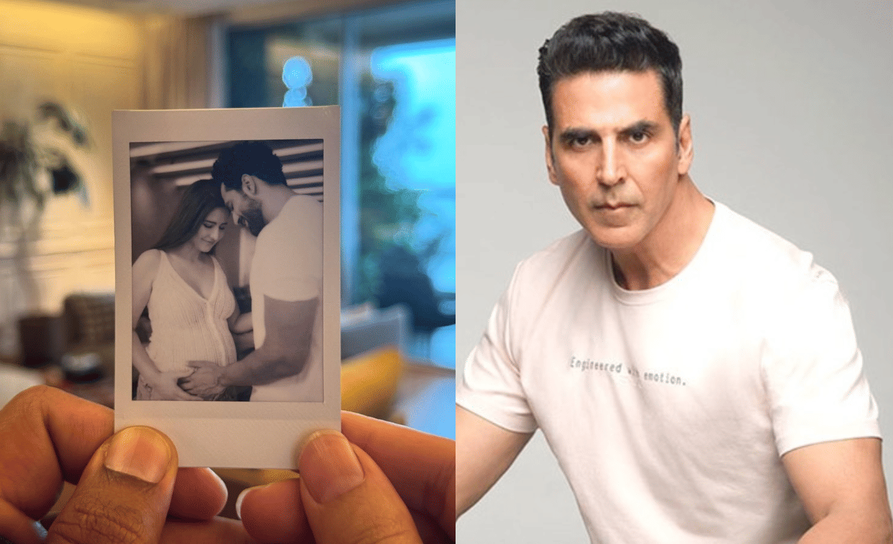 കത്രീന കൈഫിന്റെ ബ്രിട്ടിഷ് പശ്ചാത്തലവും വിക്കി കൗശലിന്റെ പഞ്ചാബി വേരുകളും ഒരുമിക്കുന്നതിനെ സൂചിപ്പിച്ചുള്ള അക്ഷയ്‌ കുമാറിന്റെ രസകരമായ കമന്റ് ആരാധകർ ഏറ്റെടുത്തു കഴിഞ്ഞു. (Image Credit: Instagram)